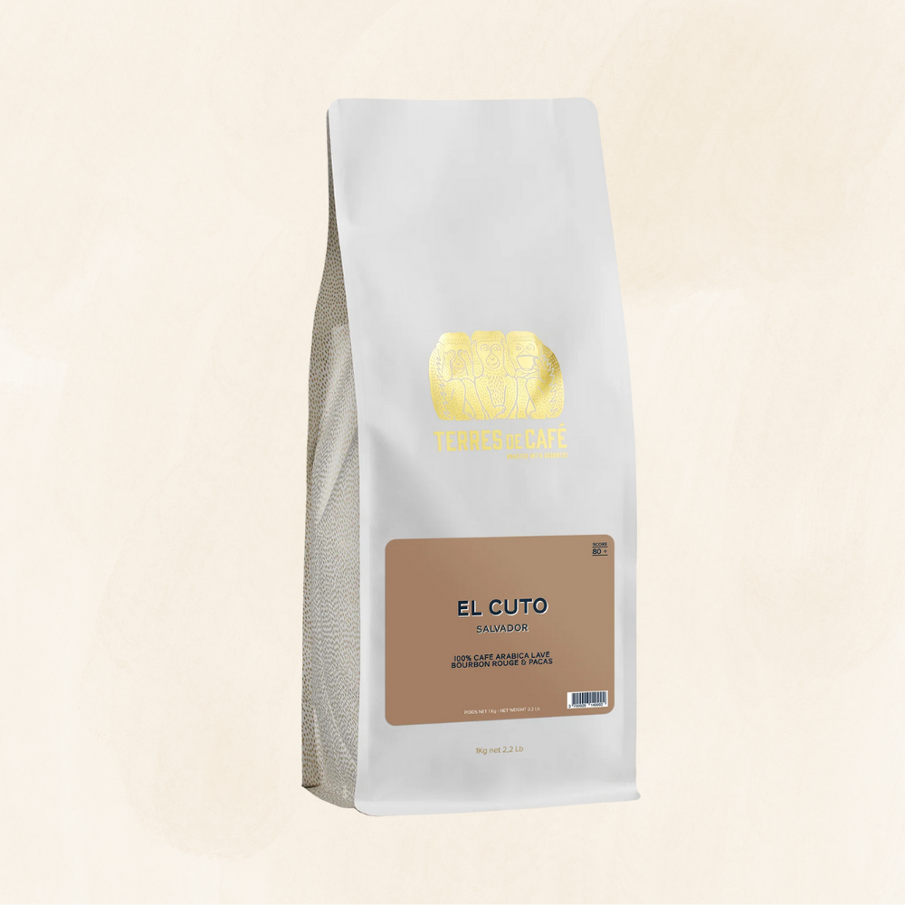 Paquet de café SALVADOR EL CUTO NATURE 1 kg vue arrière