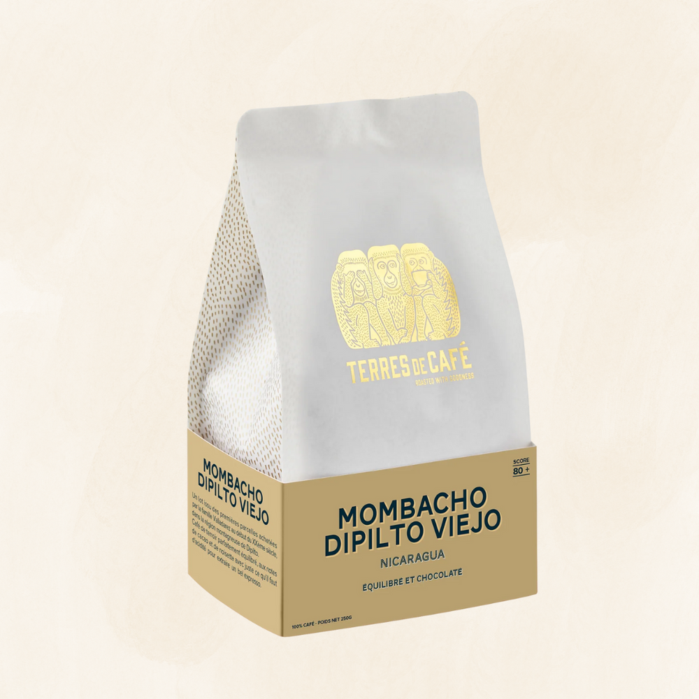Café NICARAGUA MOMBACHO DIPILTO VIEJO en grain 250 g de spécialité Terres de Café