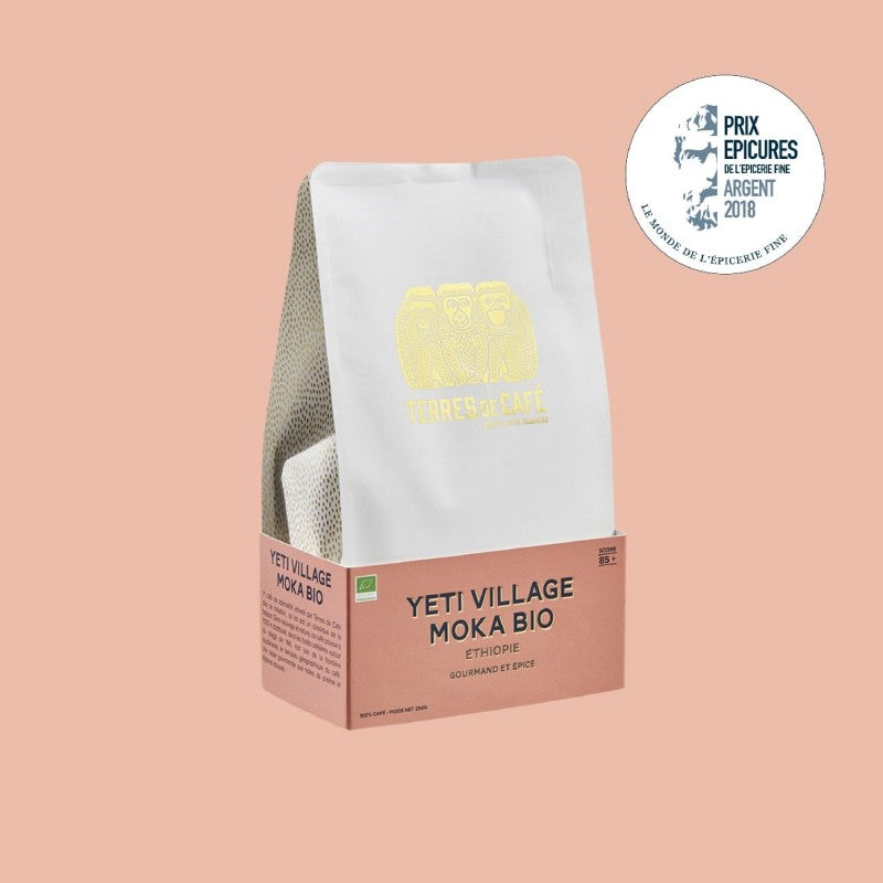 Paquet de café bio ETHIOPIE YETI VILLAGE MOKA BIO 250 g vue arrière