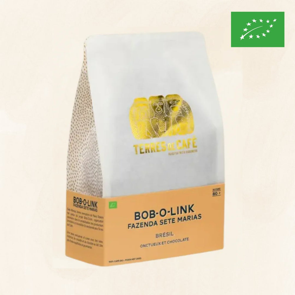 BRÉSIL BOB-O-LINK - BOURBON JAUNE NATURE BIO - 250 GR – café Terres de Café Réunion