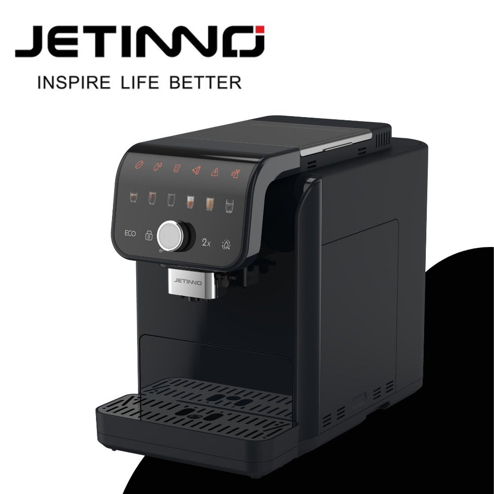 Machine à café Jetinno JETINNO - Machine à café à grain automatique connectée vue de profil