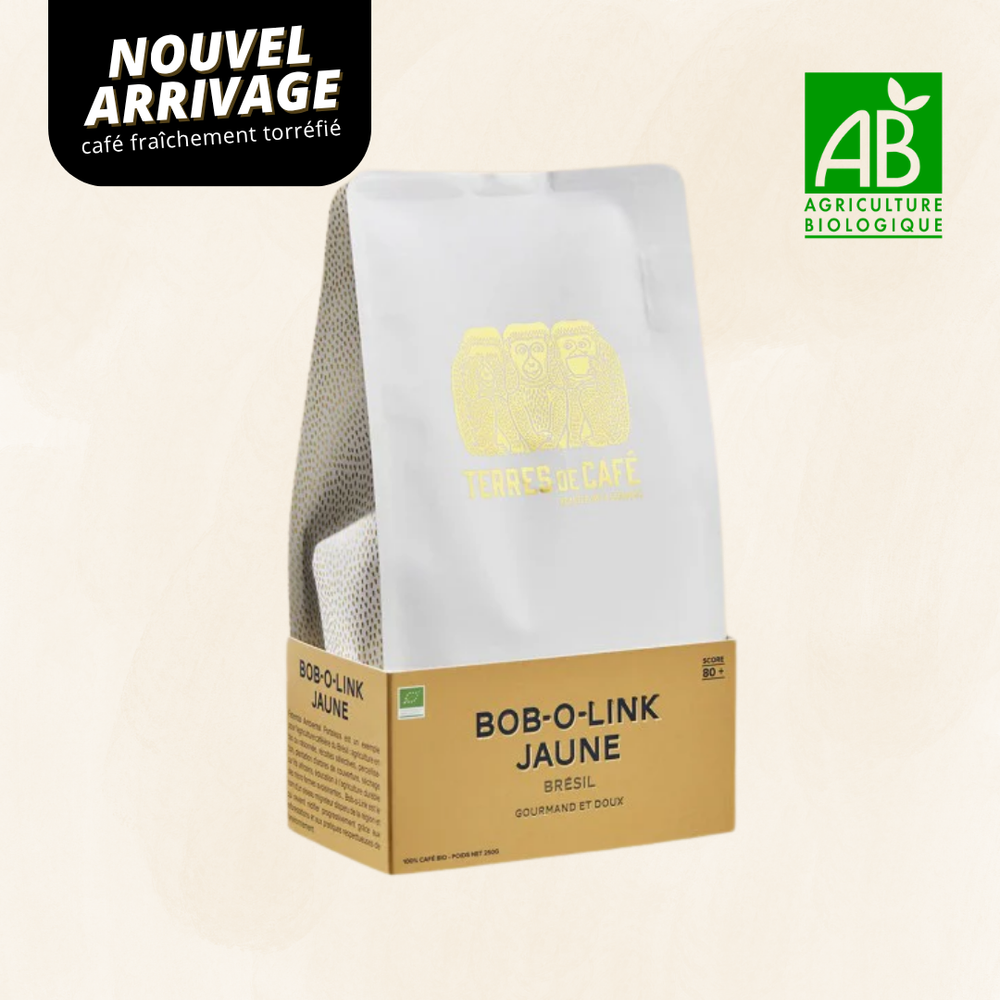 BRÉSIL BOB-O-LINK - BOURBON JAUNE NATURE BIO - 250 GR