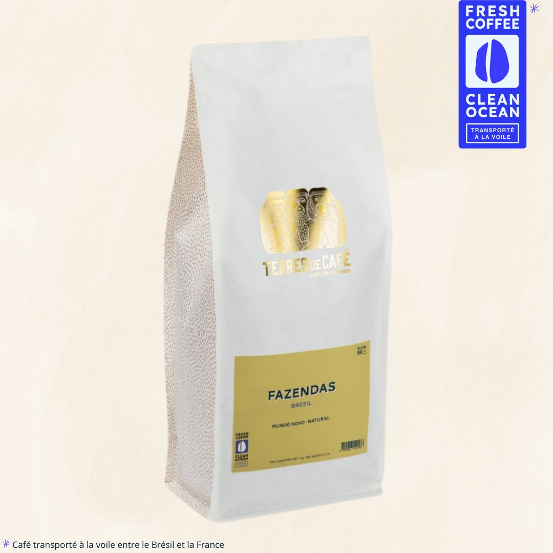 BRÉSIL FAZENDAS MUNDO NOVO - KG – vue détail, café Terres de Café Réunion