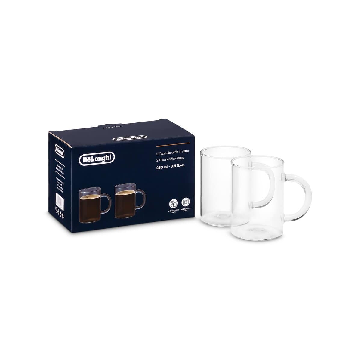De’Longhi DLSC320 verre à café Transparent 2 pièce(s) 250 ml