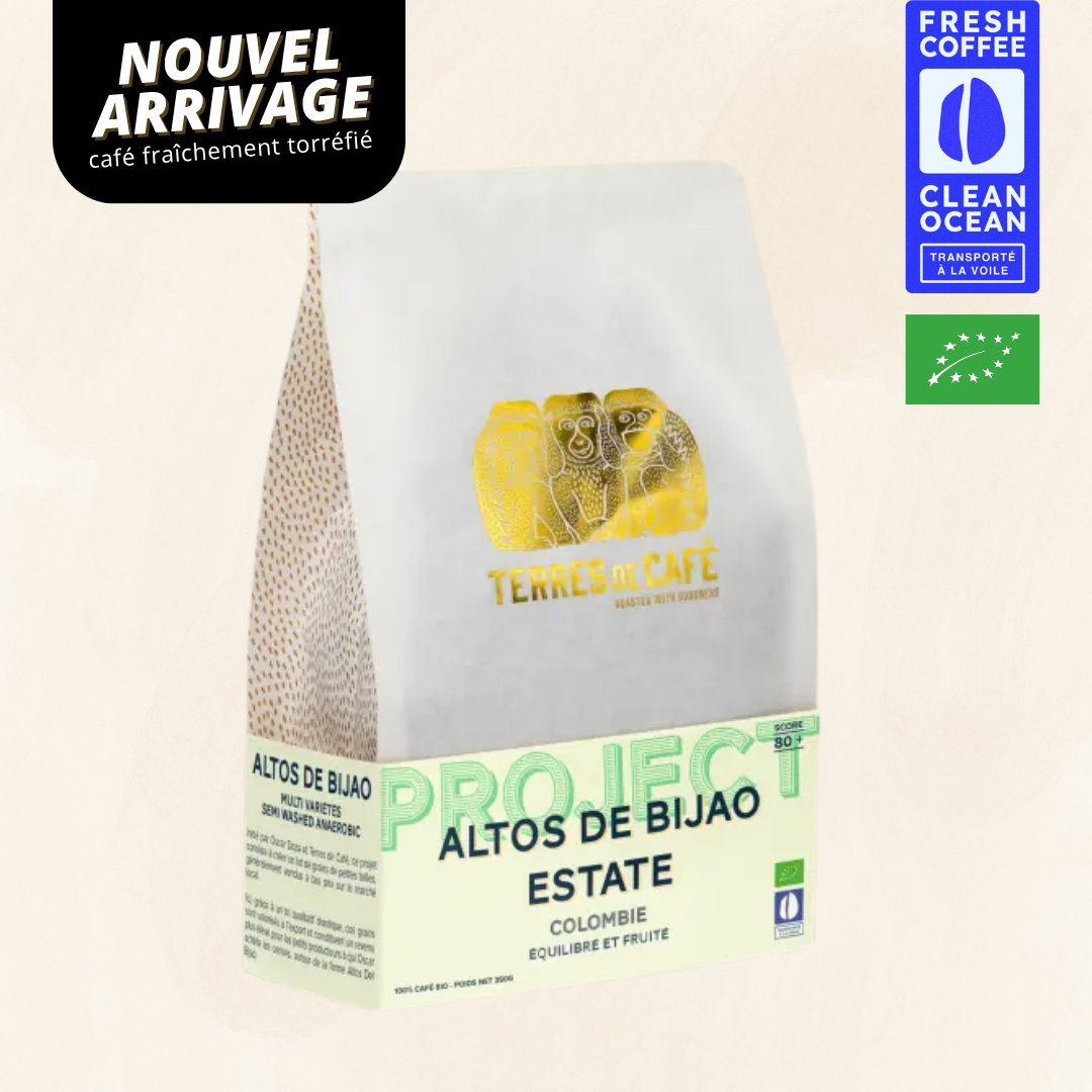 COLOMBIE ALTOS DE BIJAO ESTATE PROJECT BIO - 250 GR – café Terres de Café Réunion