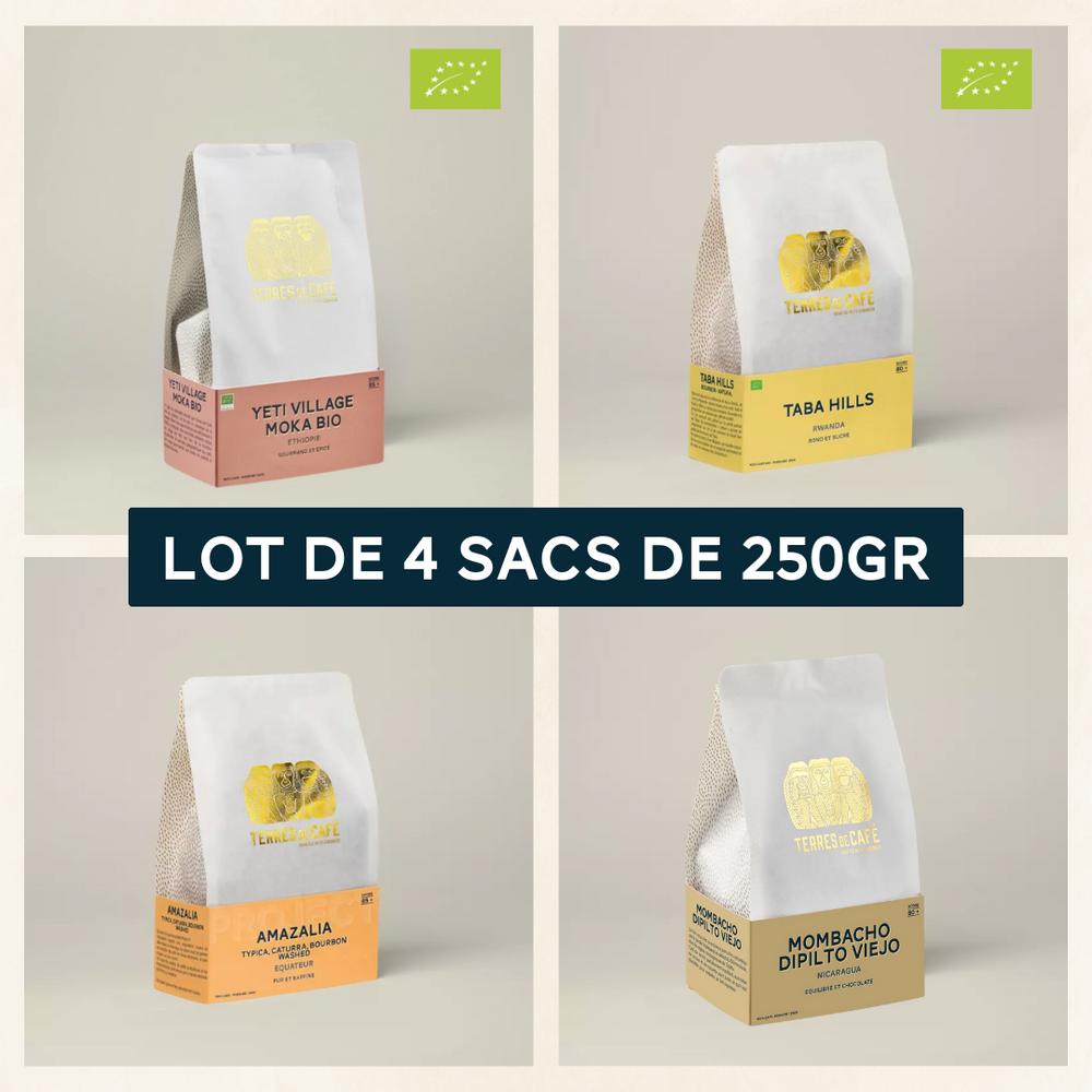 Pack Découverte - 4x250 gr café