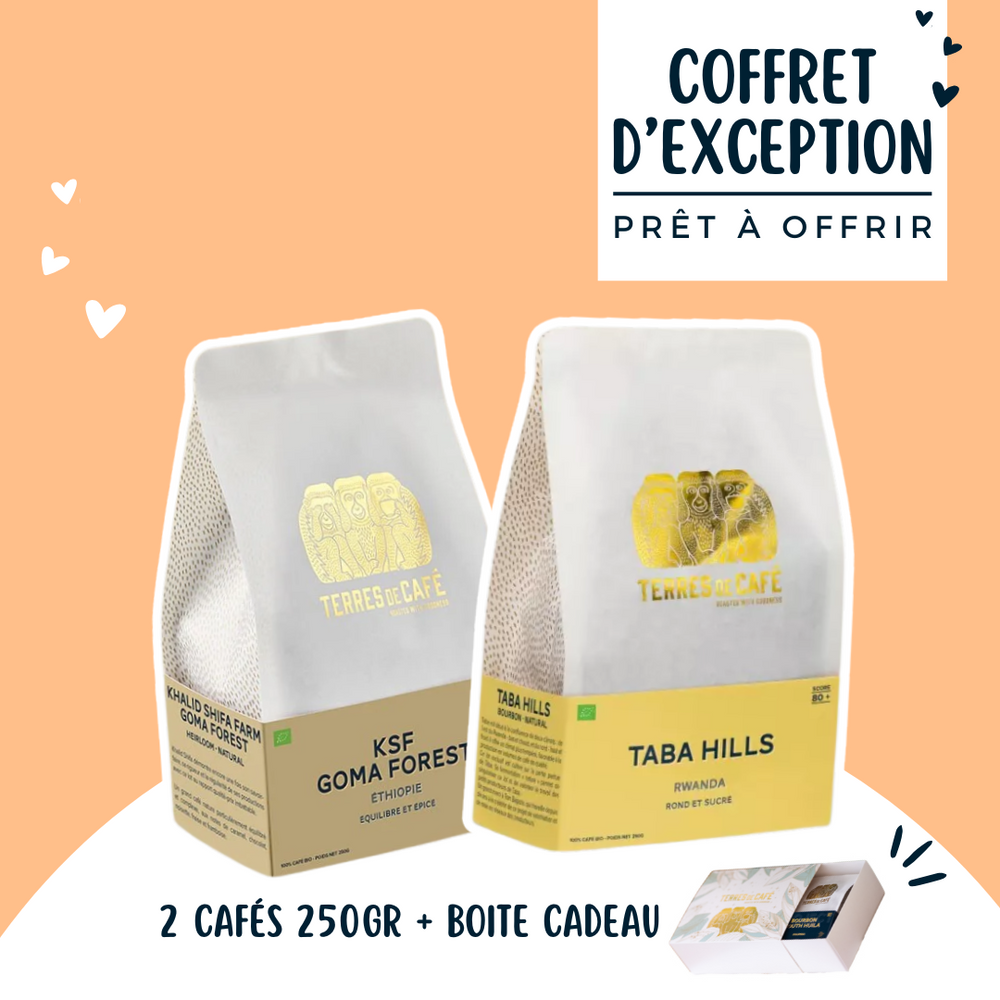 Coffret - Lot 2 cafés 250gr 80+