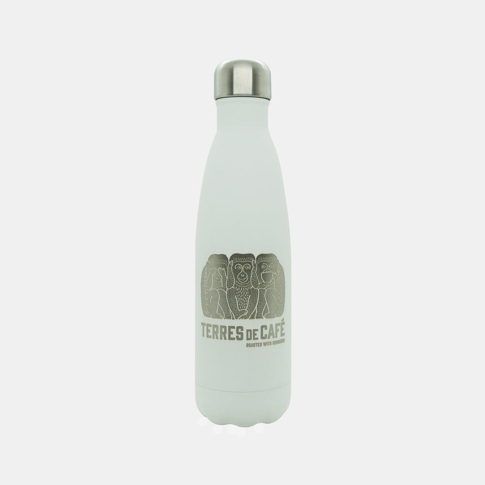 Bouteille Isotherme Terres de Café - Blanc