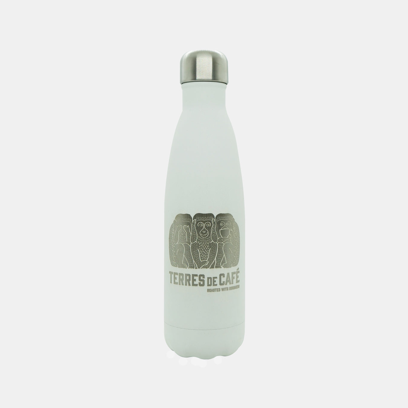 Bouteille Isotherme Terres de Café - Blanc